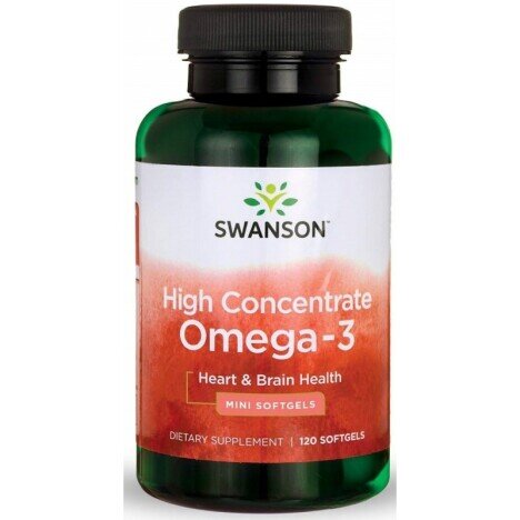 Swanson Omega 3 High Concentrate - 120 capsule